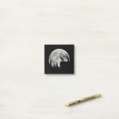 T Rex Stehend auf Mondschein Halloween Post-it Klebezettel (Auf Schreibtisch)