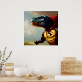 T Rex Superhero Poster (Küche)
