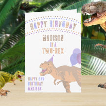 T-Rex Tan jedes Alter Dinosaurier Happy Birthday