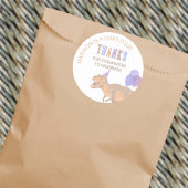 T-Rex Tan Niedlich jedes Alter Dinosaurier Vielen  Runder Aufkleber