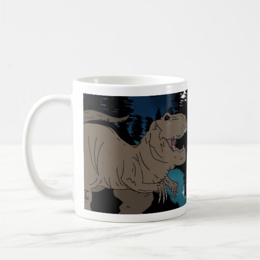 T Rex-Tasse Kaffeetasse (Links)