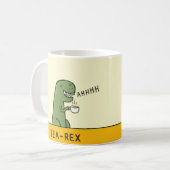 T-Rex Tea Rex witziger Dinosaurier Kaffeetasse (Vorderseite Links)