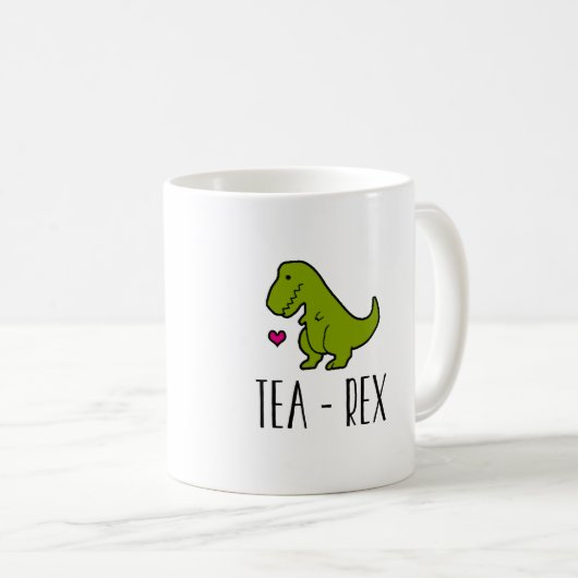 T-Rex Tee-Tasse Kaffeetasse (VorderseiteRechts)