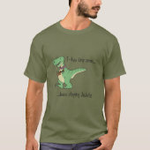 T-Rex tiny arms loves playing ukulele T-Shirt (Vorderseite)
