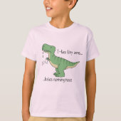 T-Rex tiny arms: running nose T-Shirt (Vorderseite)