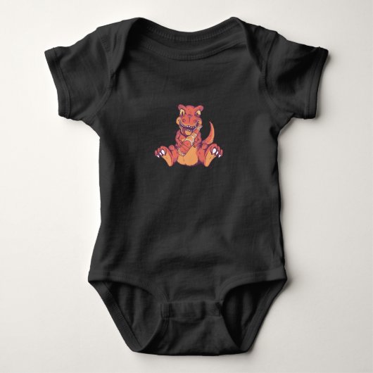 T-rex Trinkbier Baby Strampler (Vorderseite)