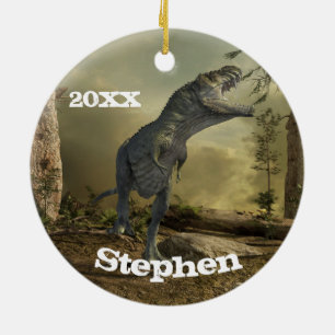 T-rex Tyrannosaurus Dinosaur Personalisiert Keramik Ornament