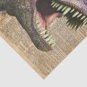 T-rex, Tyrannosaurus, Dinosaurier Vintage antike Seidenpapier (Ausschnitt)