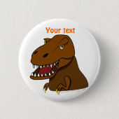 T-Rex Tyrannosaurus Rex beängstigender Button (Vorderseite)
