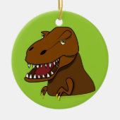 T-Rex Tyrannosaurus Rex beängstigender Keramikornament (Vorne)
