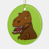 T-Rex Tyrannosaurus Rex beängstigender Keramikornament (Links)
