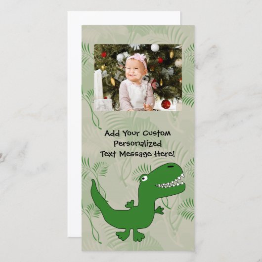 T-Rex Tyrannosaurus Rex Dinosaur Cartoon Kids Boys (Vorne/Hinten)