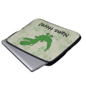 T-Rex Tyrannosaurus Rex Dinosaur Cartoon Kids Boys Laptopschutzhülle (Vorne Knopf)