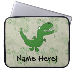 T-Rex Tyrannosaurus Rex Dinosaur Cartoon Kids Boys Laptopschutzhülle