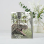 T-Rex Tyrannosaurus Rex Dinosaur Geburtstagsbudget (Stehend Vorderseite)