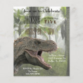 T-Rex Tyrannosaurus Rex Dinosaur Geburtstagsbudget (Vorderseite)