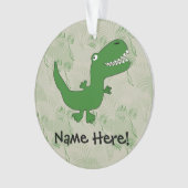 T-Rex Tyrannosaurus Rex Dinosaurier-Cartoon Ornament (Vorderseite)