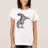 T Rex Tyrannosaurus Rex Violine T - Shirt (Vorderseite)