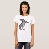T Rex Tyrannosaurus Rex Violine T - Shirt (Vorne ganz)