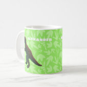 T-Rex Tyranosaurus Rex Toy Dinosaurier Bright Gree Kaffeetasse (Vorderseite Links)
