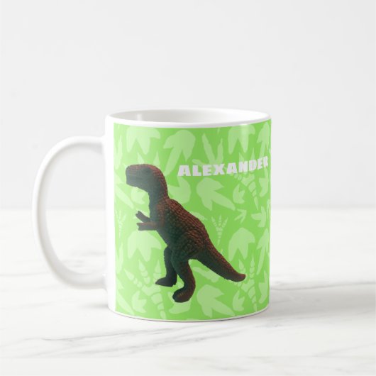 T-Rex Tyranosaurus Rex Toy Dinosaurier Bright Gree Kaffeetasse (Links)
