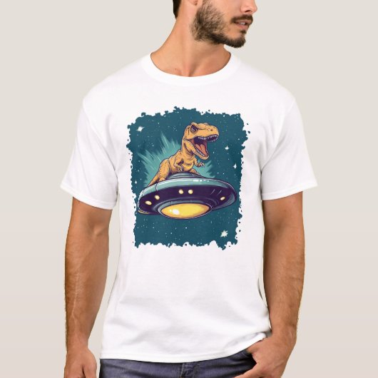 T-Rex-UFO T-Shirt (Vorderseite)