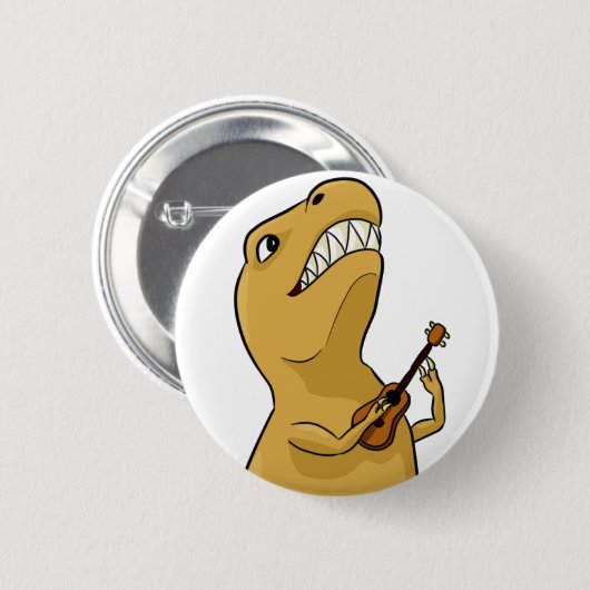 T-Rex Ukulele-Knopf Button (Vorne & Hinten)