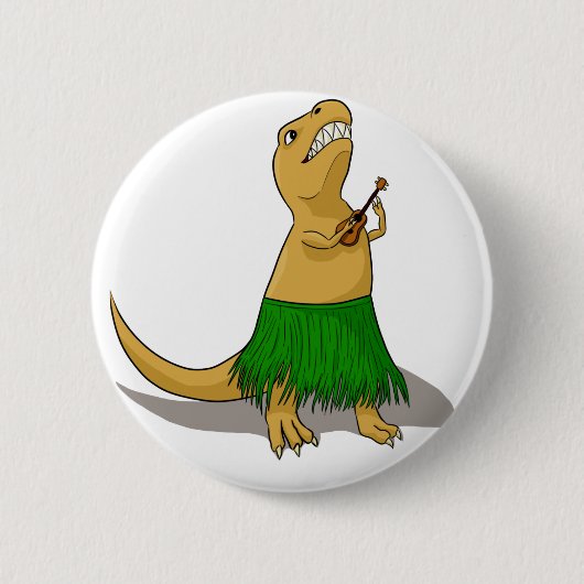 T-Rex Ukulele-Knopf Button (Vorderseite)