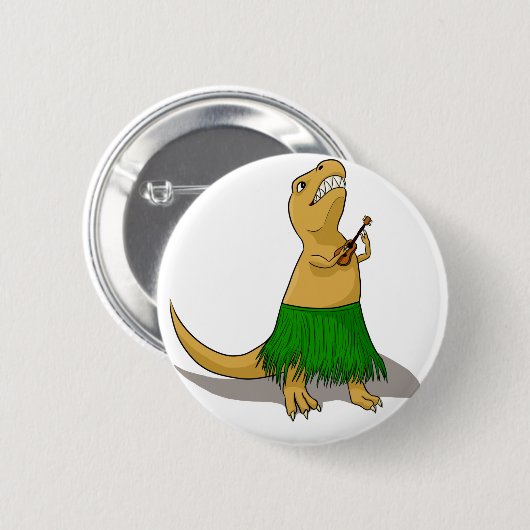 T-Rex Ukulele-Knopf Button (Vorne & Hinten)