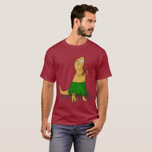 T-Rex Ukulele T-Shirt (Vorne ganz)