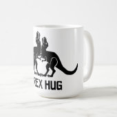T-Rex Umarmungs-Tasse Kaffeetasse (VorderseiteRechts)
