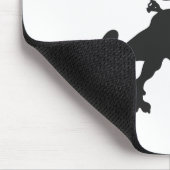 T-rex unaufhaltsam - Hintergrundfarbe auswählen Mousepad (Ecke)