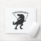 T-rex unaufhaltsam - Hintergrundfarbe auswählen Mousepad (Mit Mouse)