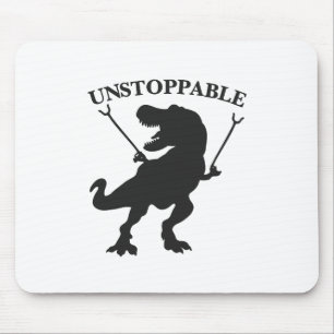T-rex unaufhaltsam - Hintergrundfarbe auswählen Mousepad