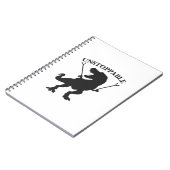 T-rex unaufhaltsam - Hintergrundfarbe auswählen Notizblock (Linke Seite)