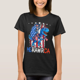 T Rex Uncle Sam 4. Juli Dino Boys Men American T-Shirt