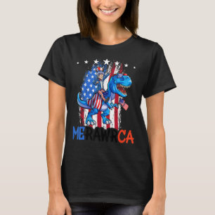 T Rex Uncle Sam 4. Juli Dino Boys Men American T-Shirt