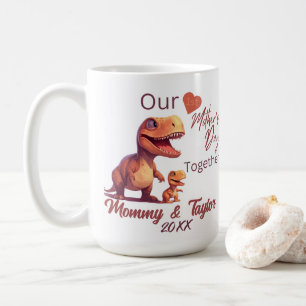 T-Rex und Baby, unser erster Muttertag zusammen Kaffeetasse