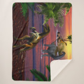 T-REX und BRONTASOURUS Sherpadecke (Vorderseite)