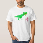 T-Rex und Einhorn T-Shirt (Vorderseite)