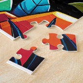 T-Rex und Farbe Puzzle (Seite)