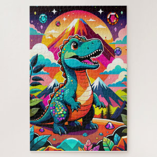 T-Rex und Farbe Puzzle