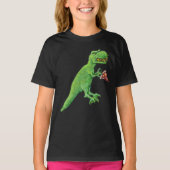 T-Rex und Pizza T-Shirt (Vorderseite)