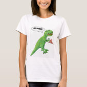 T-Rex und Pizza T-Shirt (Vorderseite)