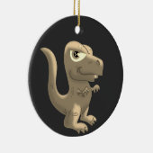 T-Rex und Stegosaurus Keramik Ornament (Rechts)