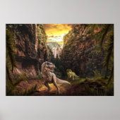 T-Rex und Triceratops Poster (Vorne)