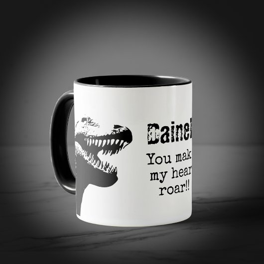 T-Rex Valentine Tasse