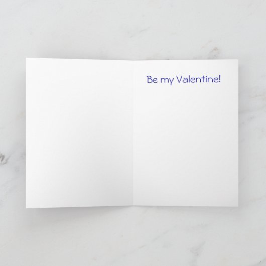 T-Rex Valentinsgruß Feiertagskarte (Innenseite)