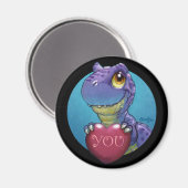 T-Rex Valentinsmagnet Magnet (Vorderseite/Rückseite)