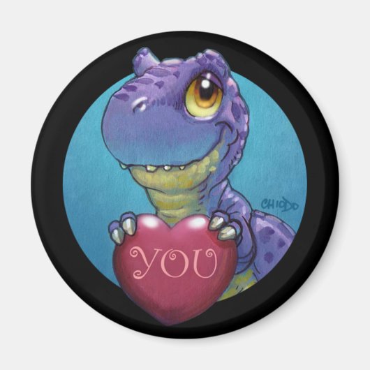 T-Rex Valentinsmagnet Magnet (Vorne)